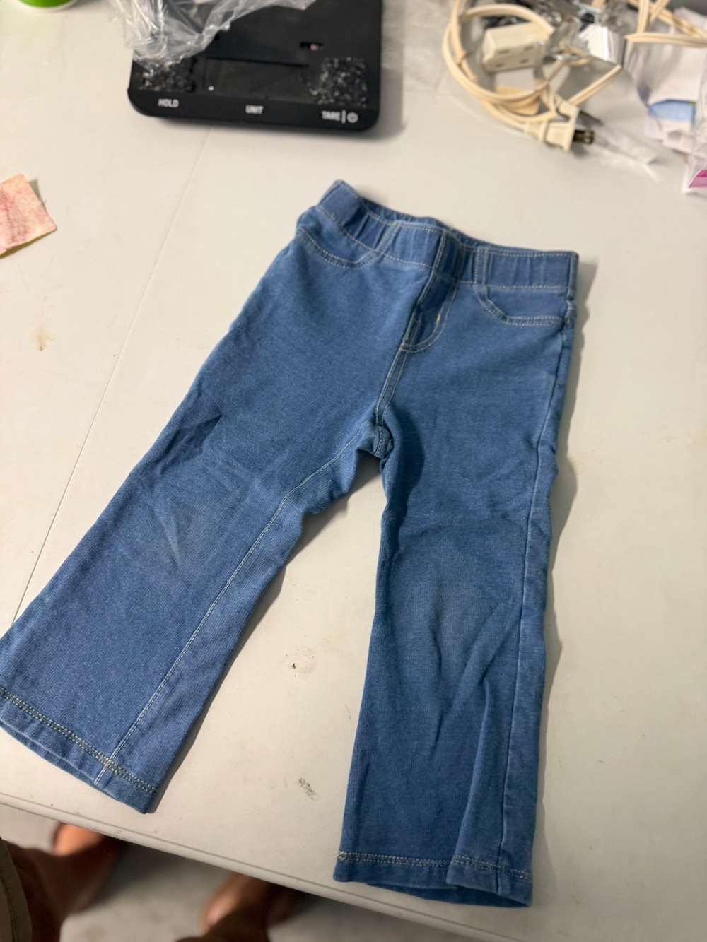 Cat and Jack 12 month girls denim leggings new without tags
